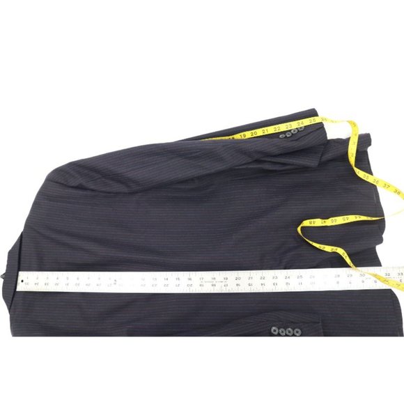 Hickey Freeman Sport Coat Navy Striped Men's 46-48 - Picture 7 of 15